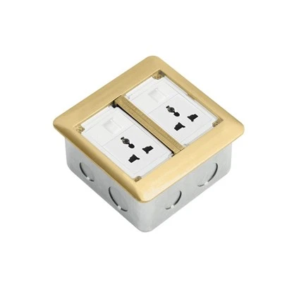 Cutie de podea cu capac dublu